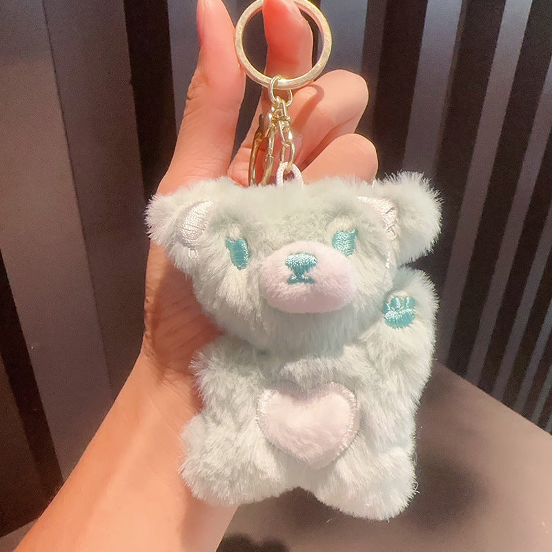 Wholesale Cartoon Love Teddy Bear Plush Keychain